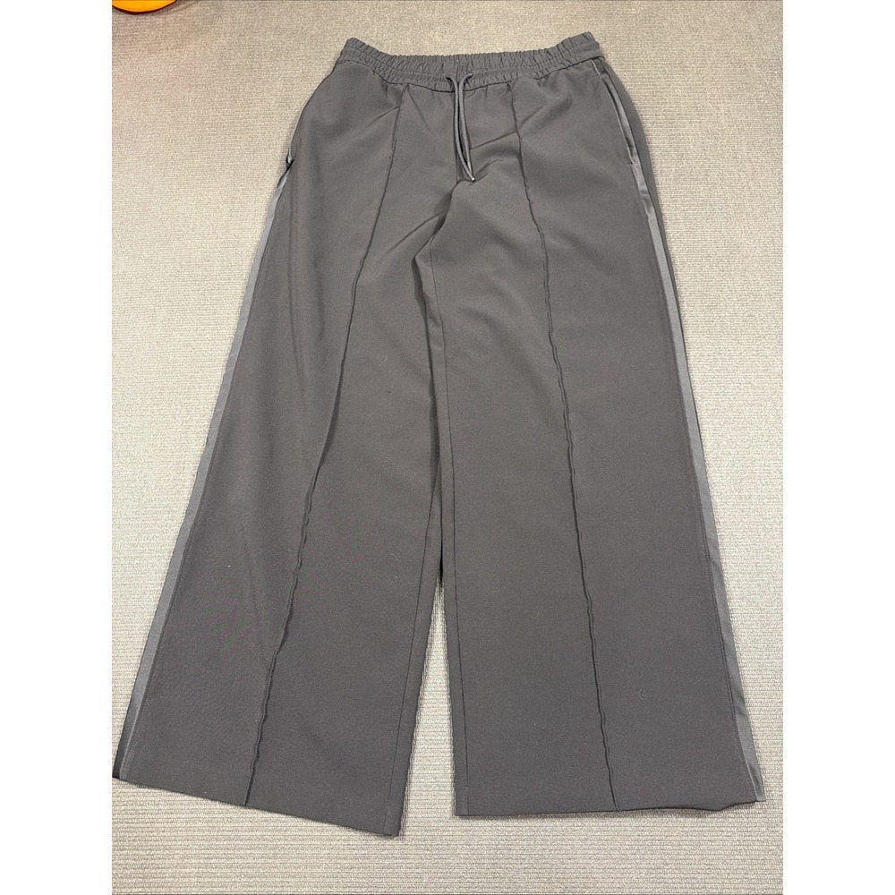 Athleta Endeavor High Rise Relaxed Pant size Small Black#477842 Wide Leg